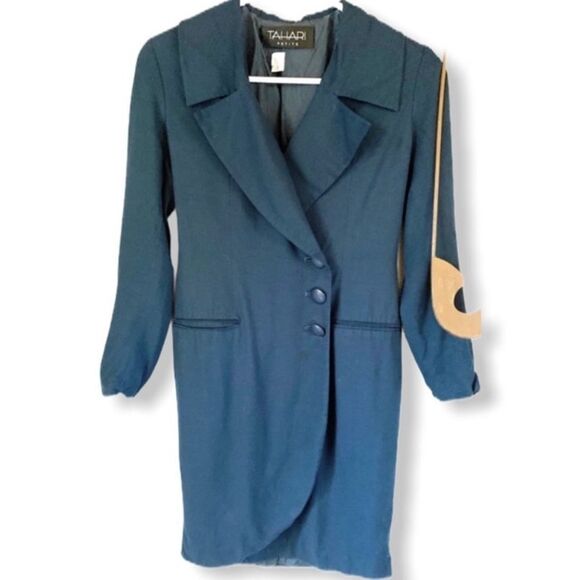Tahari Petites Long‎ Blazer Coat - Picture 1 of 9